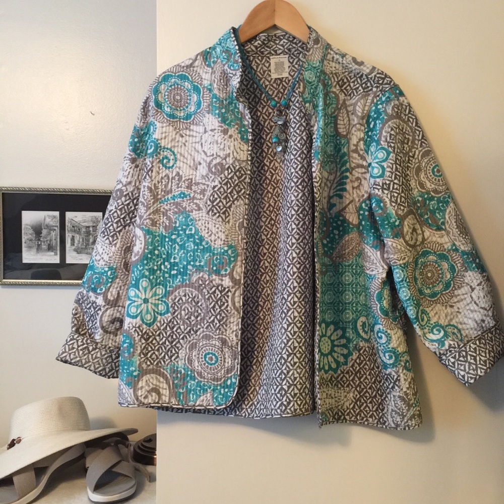 DONATED NWOT Alfred Dunner reversible jacket